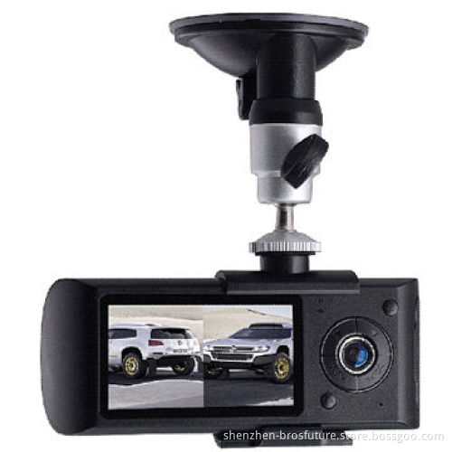 Most Popular Model Two-camera Car Video Recorder with G-sensor, GPS